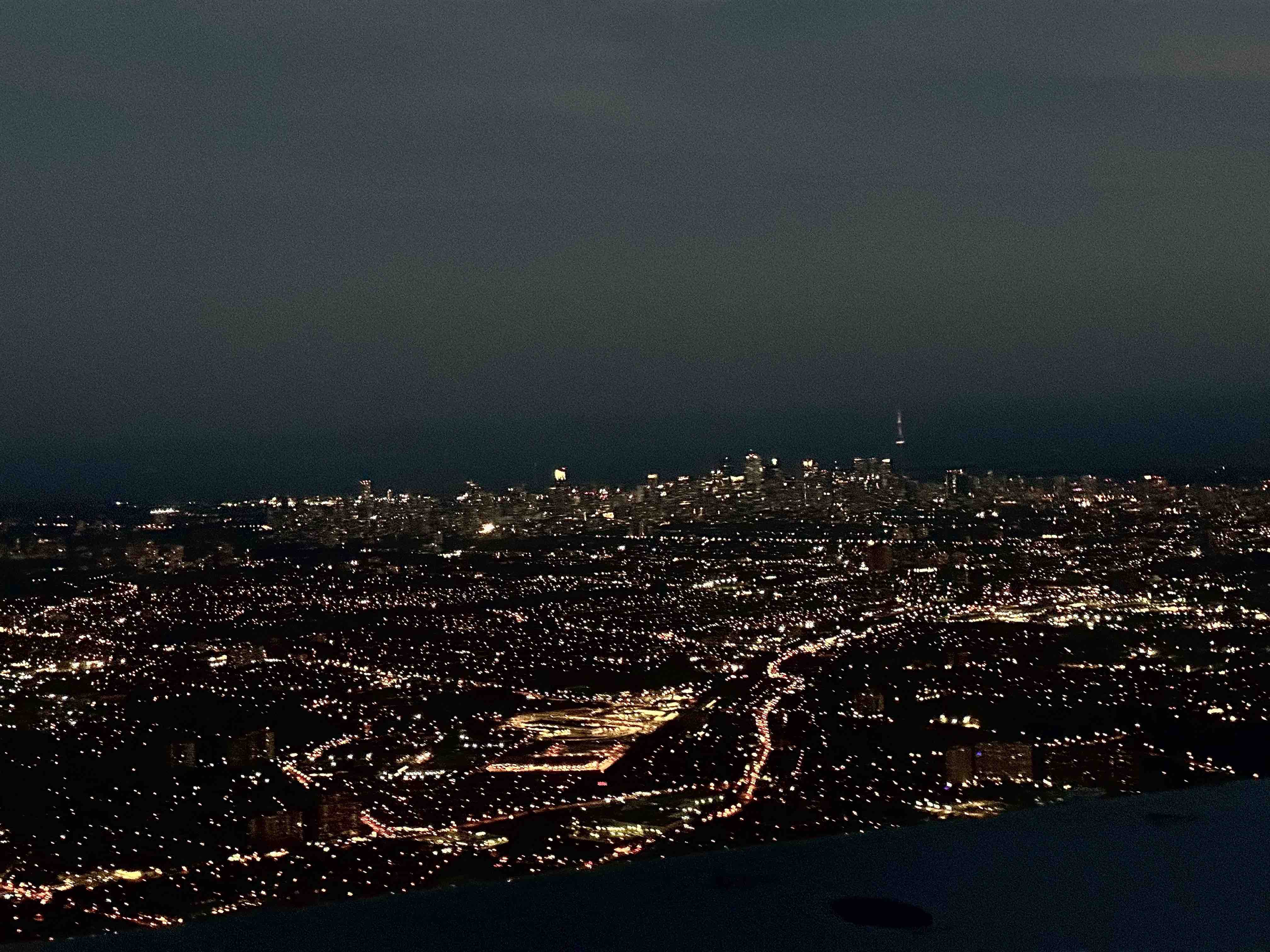 Aerial view of Toronto, Canada at night Aerial view of Toronto, Canada at night